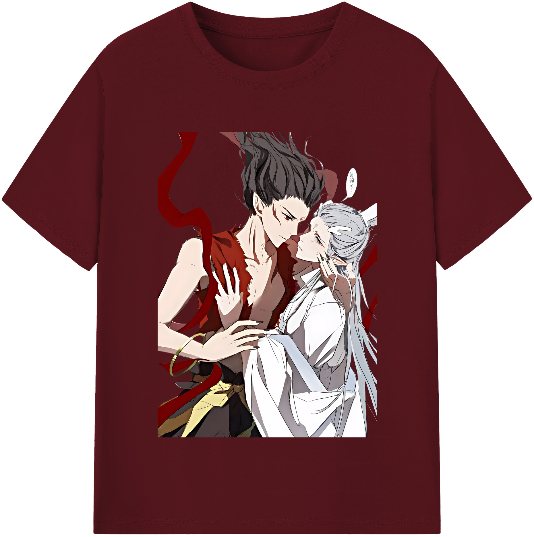 （画像用） Ne Zha 2 ナタ 魔童の大暴れ 綿100％半袖Tシャツ（フロントプリント）